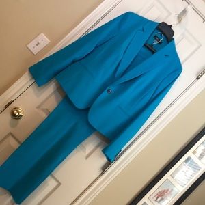 ❤️ Gorgeous 2 PC Nine West Blue Pantsuit Sz 12 ❤️
